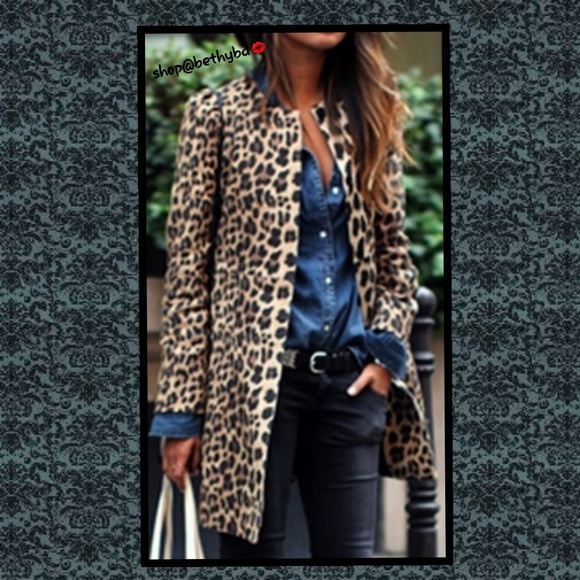 Belle of the Ball Couture Boutique Jackets & Blazers - Party week⬇️💼Leopard Print Med weight lined Coat